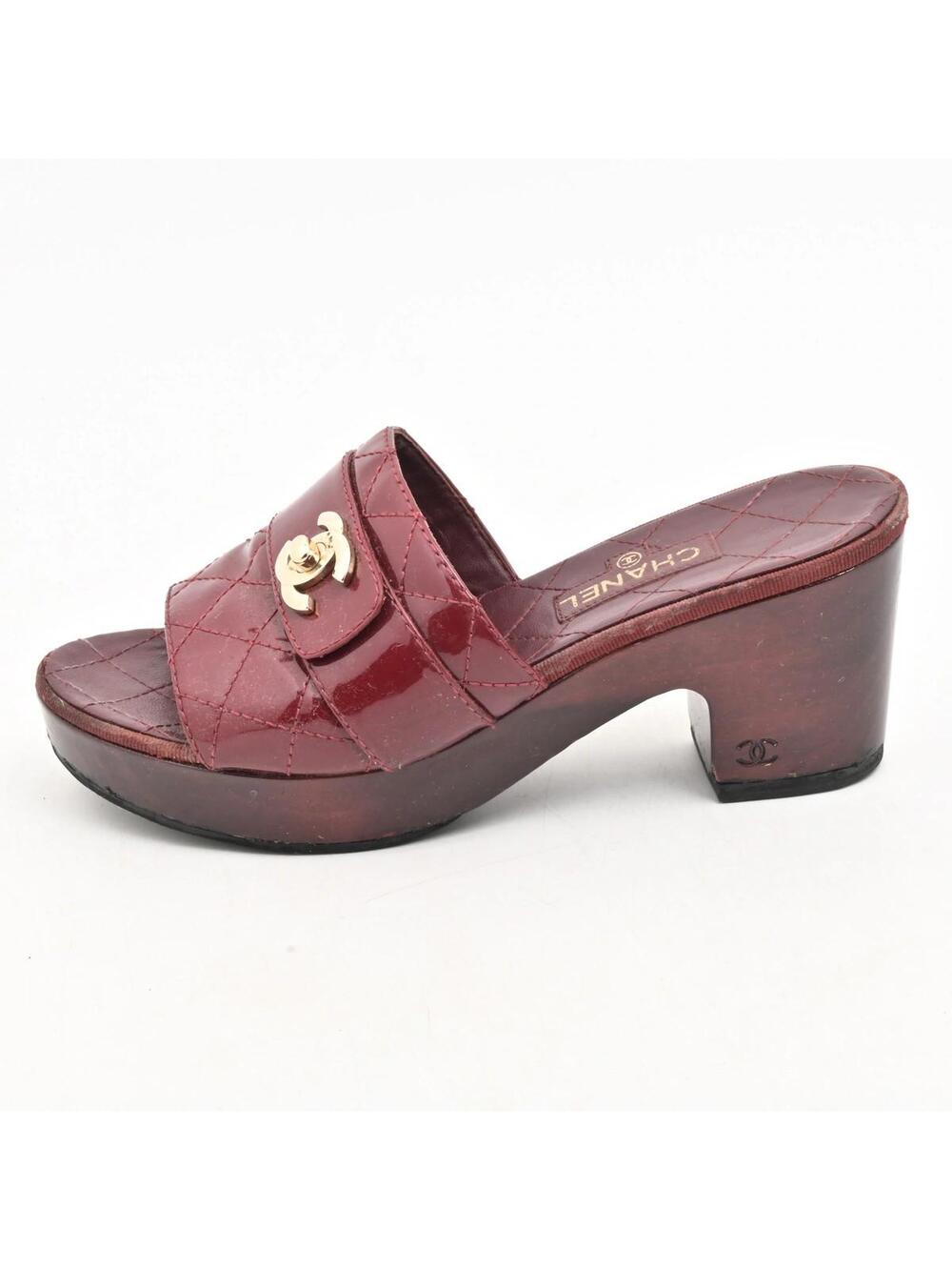 Chanel Red Patent Leather Women's #339812C54B